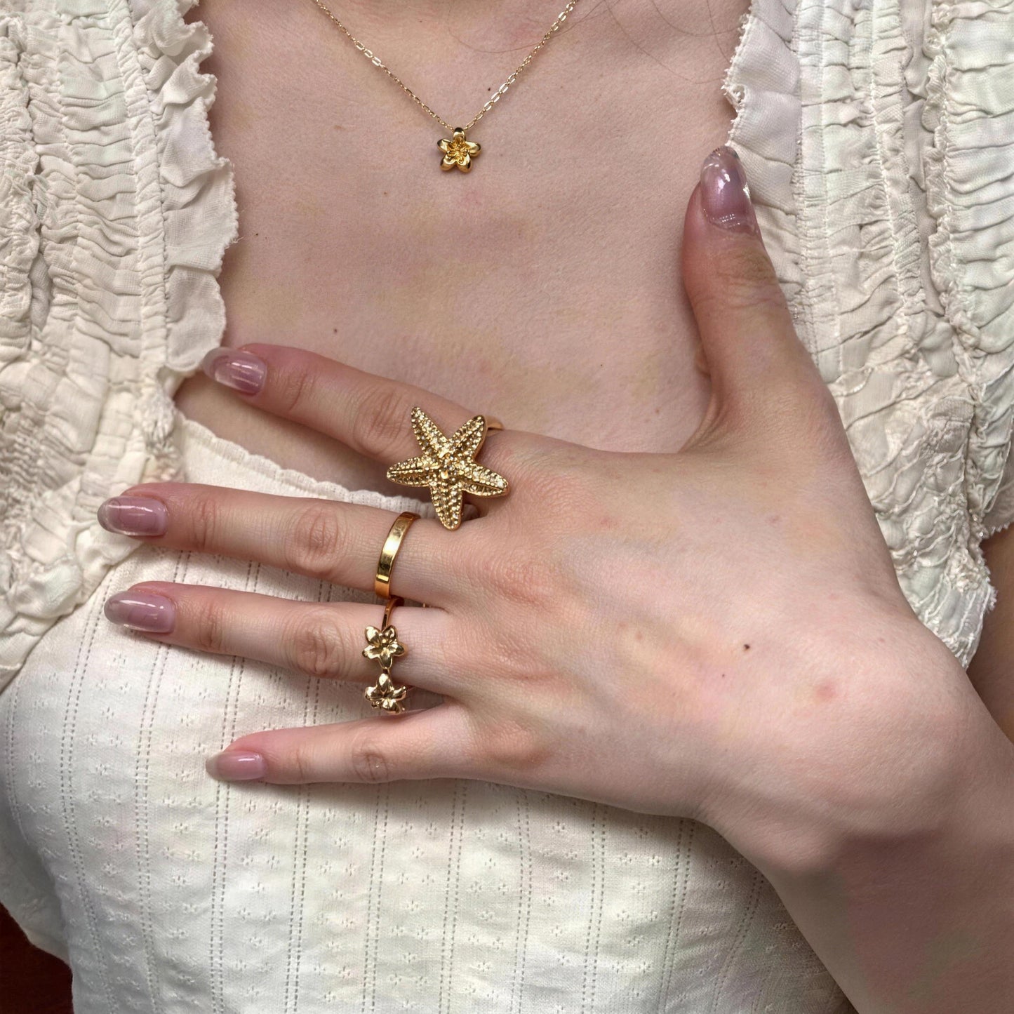 The Celestial Starfish Ring