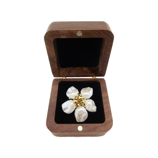 The Pearlescent Petal Ring