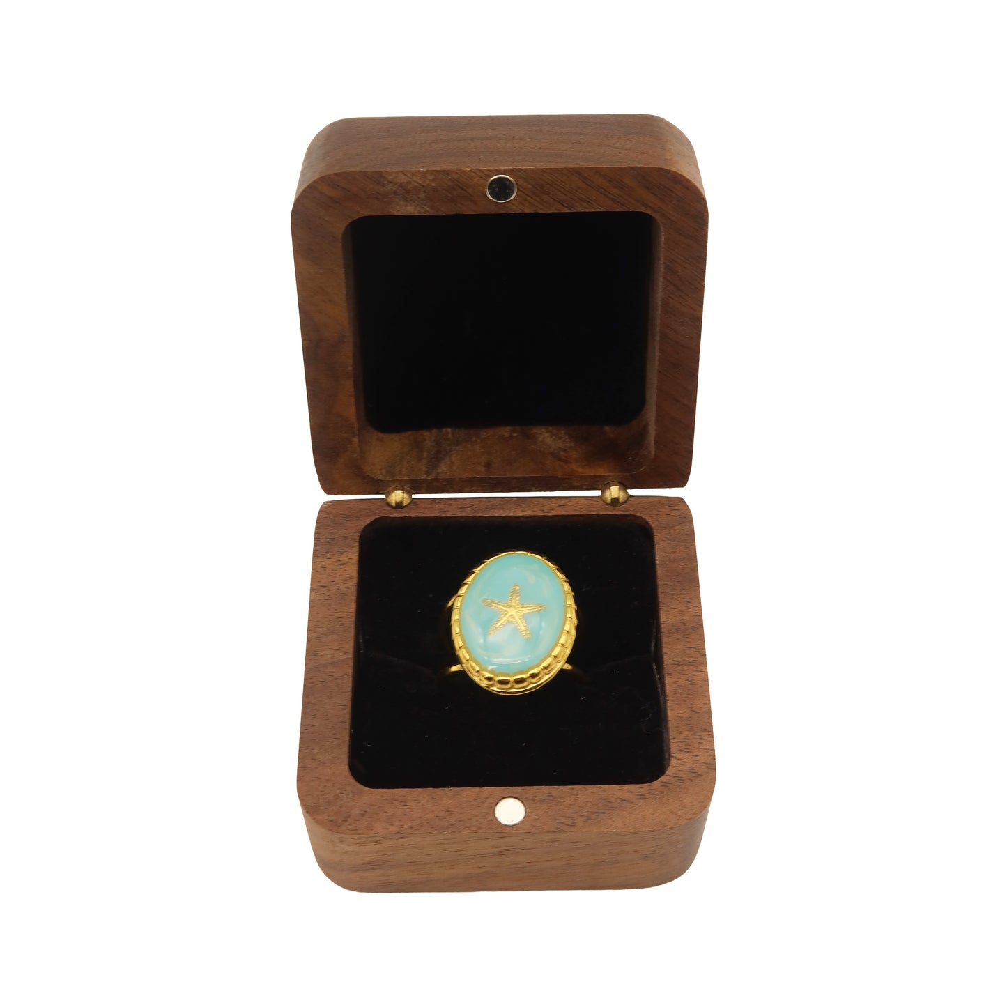 The Azure Soul Starfish Ring