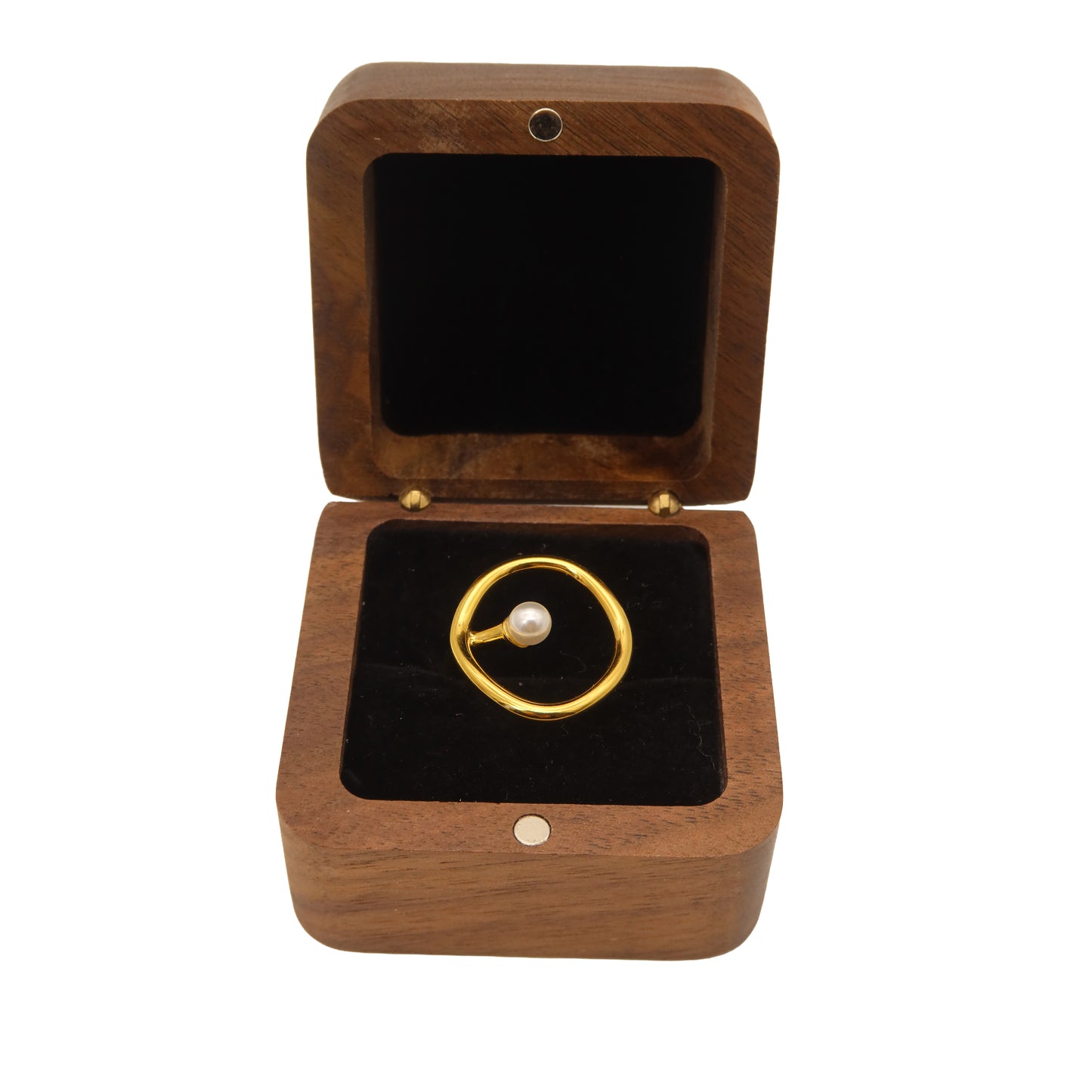 The Floating Pearl Loop Ring