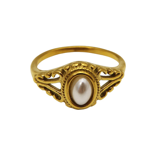 The Vintage Muse Pearl Ring