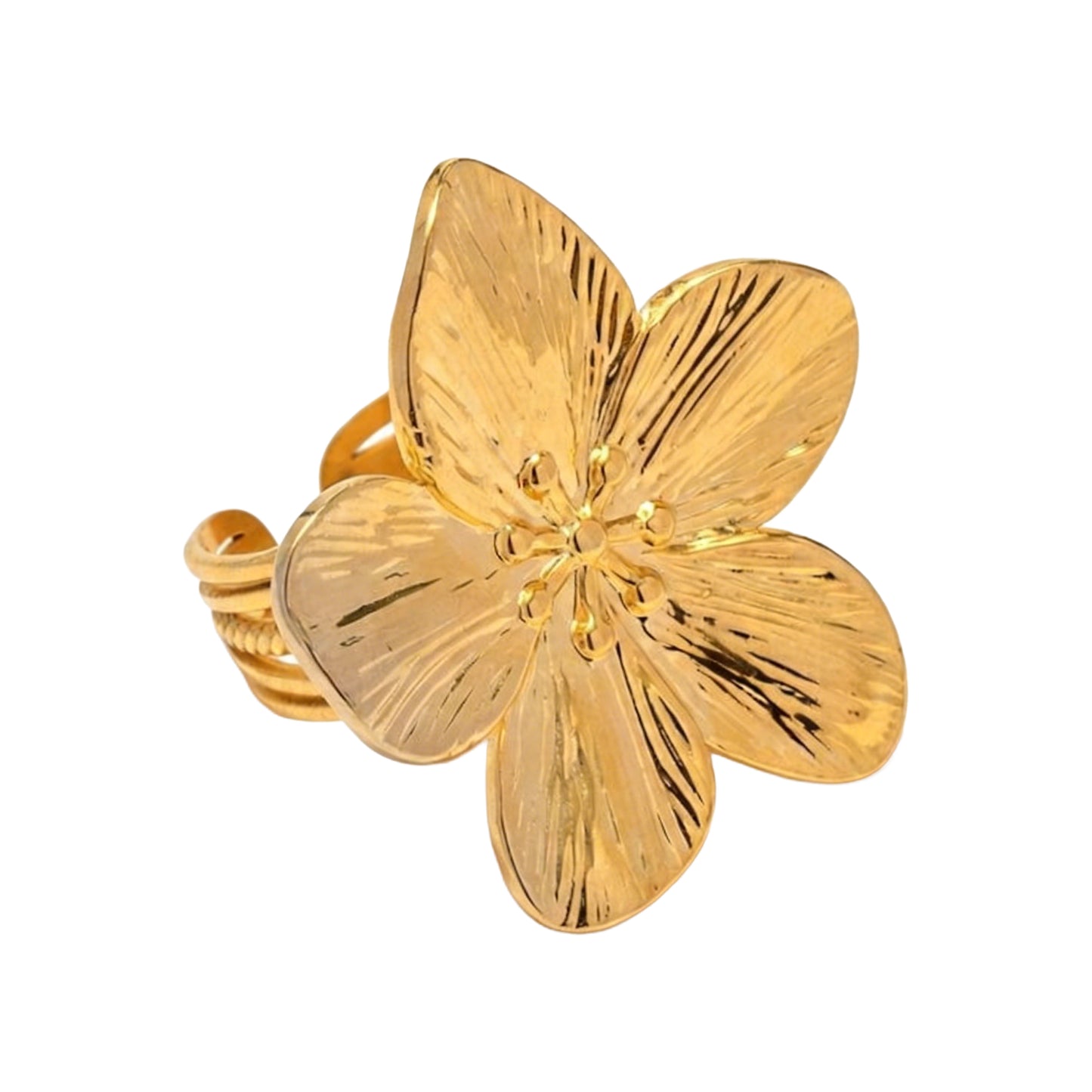The Golden Hibiscus Ring